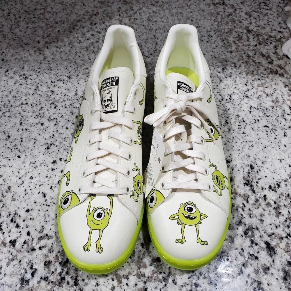 Adidas Stan Smith Mike Wazowski Monster's Inc tennis shoes men's size 12.5 new!! - Picture 2 of 14
